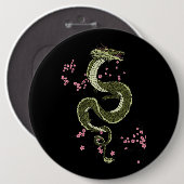 東京日本のドラゴンアジアンレトロ80年代スタイル3 缶バッジ (正面&裏面)