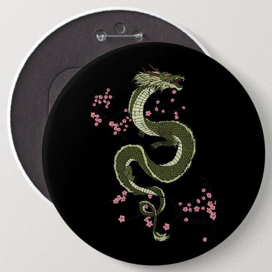 東京日本のドラゴンアジアンレトロ80年代スタイル3 缶バッジ (正面&裏面)