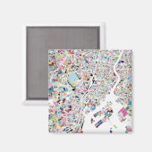 東京日本の地図 マグネット (正面/裏面)