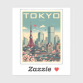東京日本の旅行ヴィンテージ シール (シート)