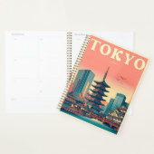 東京日本の旅行ヴィンテージ プランナー手帳 (ディスプレー)