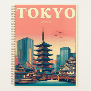 東京日本の旅行ヴィンテージ プランナー手帳
