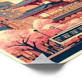 東京日本の旅行ヴィンテージ ポスター (角)