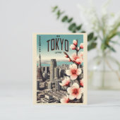 東京日本の旅行ヴィンテージ ポストカード (スタンド正面)