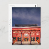 東京日本の浅草祈寺に夫婦がいる ポストカード (正面/裏面)