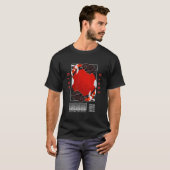 東京日本の錦鯉コイ鯉魚 Tシャツ (正面フル)