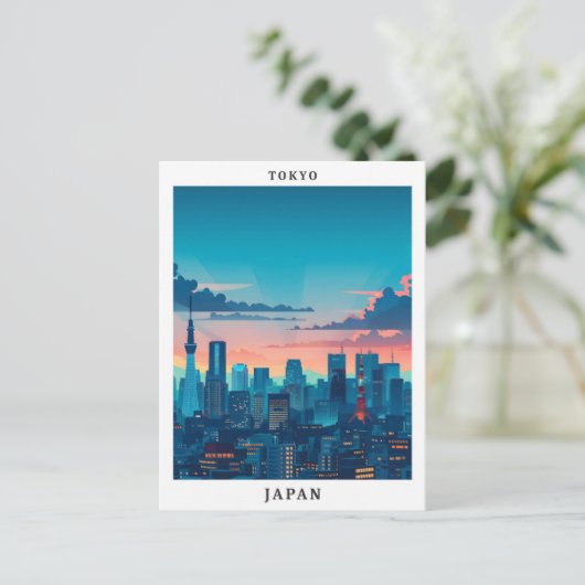 東京日本エレガント美術ヴィンテージ旅行 ポストカード (スタンド正面)