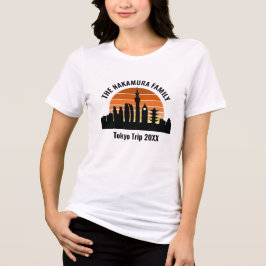東京日本サンセット カスタムトリップ 女性用 トライブレンドTシャツ