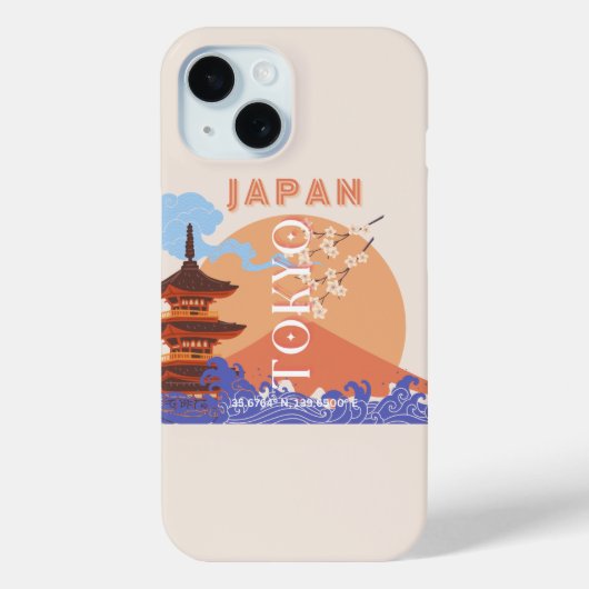 東京日本トラベルアート Case-Mate iPhoneケース (裏面)
