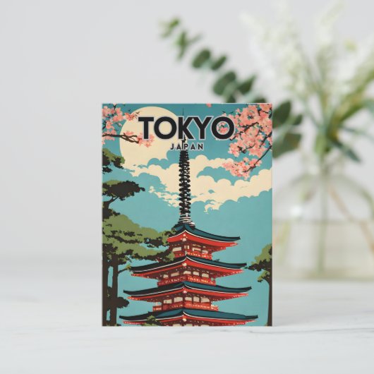 東京日本ノスタルジックレトロ旅行芸術 ポストカード (スタンド正面)