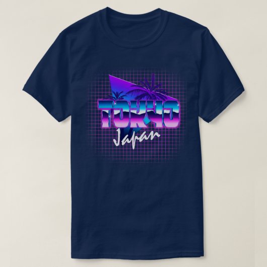 東京日本レトロウェーブアウトルン2 Tシャツ (デザイン正面)