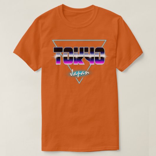 東京日本レトロウェーブアウトルン3 Tシャツ (デザイン正面)