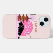 東京日本レトロ旅行芸術ピンク Case-Mate iPhoneケース (裏面 (横))