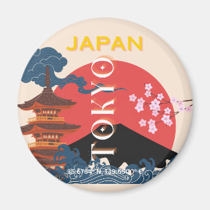 東京日本レトロ旅行芸術 マグネット