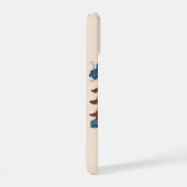 東京日本レトロ旅行芸術 iPhone 15ケース (右側面)