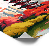 東京日本ヴィンテージ旅行イラストレーション ポスター (角)