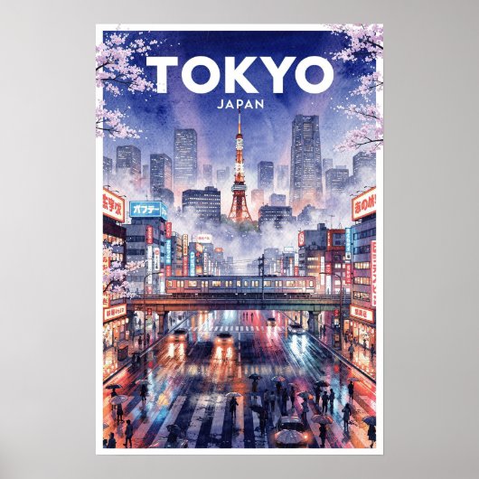 東京日本ヴィンテージ旅行 ポスター (正面)