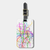 東京日本地下鉄の地図 ラゲッジタグ (正面縦)