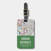 東京日本地図 ラゲッジタグ (正面縦)