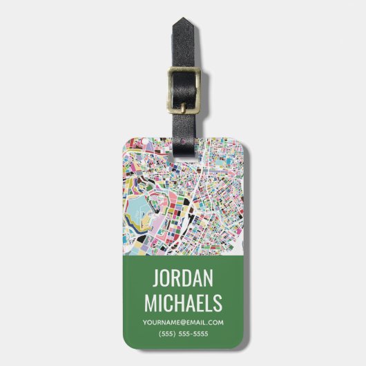 東京日本地図 ラゲッジタグ (正面縦)