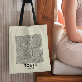 東京日本市地図トートバッグ トートバッグ