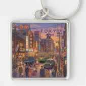 東京日本旅行アートヴィンテージ キーホルダー (正面)