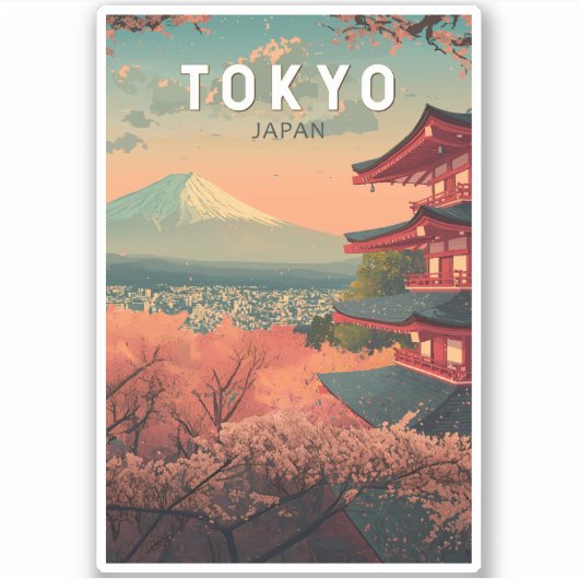 東京日本旅行アートヴィンテージ シール (正面)
