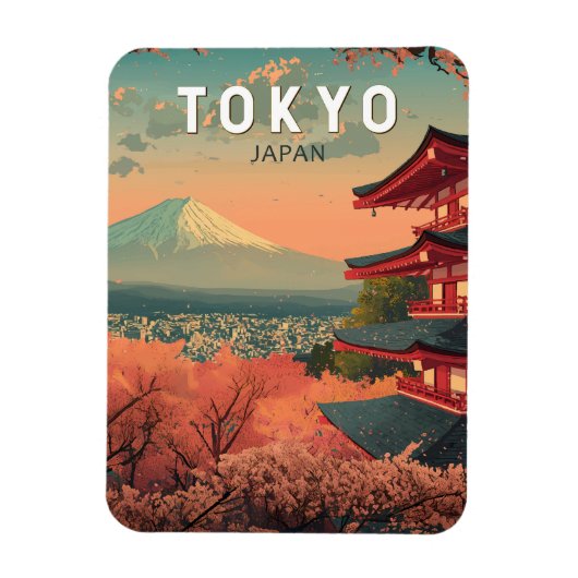 東京日本旅行アートヴィンテージ マグネット (縦)