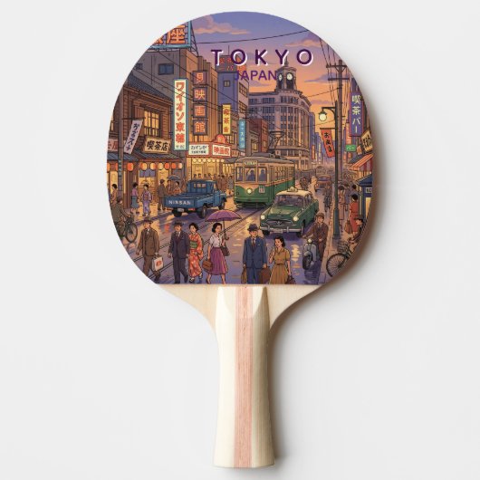 東京日本旅行アートヴィンテージ 卓球ラケット (正面)