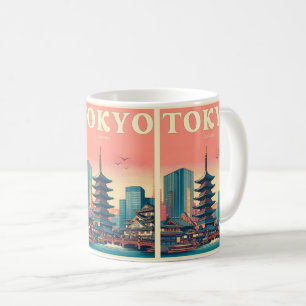 東京日本旅行ヴィンテージのマグニカルカードギフト コーヒーマグカップ