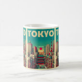 東京日本旅行ヴィンテージのマグニカルカードギフト コーヒーマグカップ (中央)