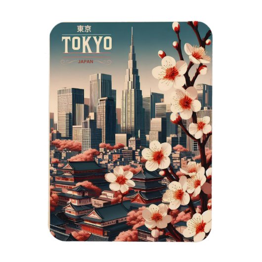 東京日本旅行ヴィンテージギフト マグネット (縦)