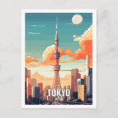 東京日本有名観光地 ポストカード (正面)