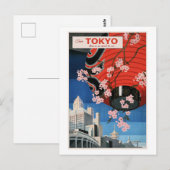 東京日本観光ポスター ポストカード (正面/裏面)
