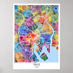 東京日本都市地図 ポスター