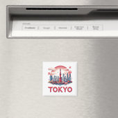東京日本都市旅行ギフトの思い出 🗺️ マグネット (インサイチュ (食洗機))