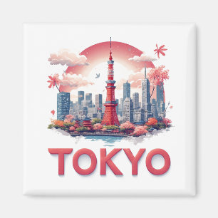 東京日本都市旅行ギフトの思い出 🗺️ マグネット