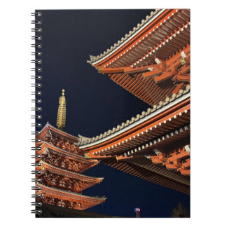 東京日本雷門の夜 ノートブック