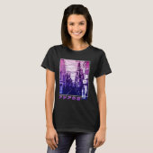 東京日本90年代日本の美学Vaporwaveストリート Tシャツ (正面フル)