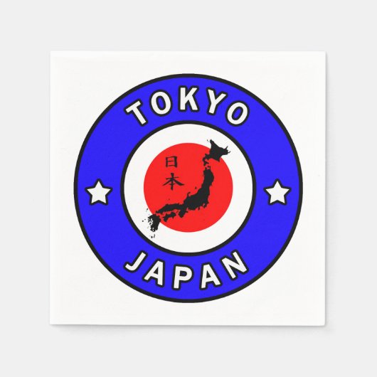 東京日本 スタンダードカクテルナプキン (正面)