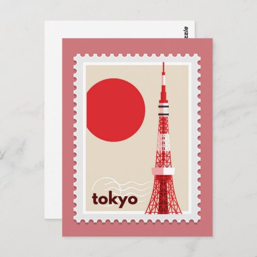 東京日本 ポストカード (正面/裏面)