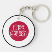 東京生まれ国旗のコイ魚 キーホルダー (裏面)