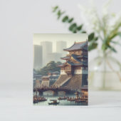 東京皇居ランドスケープ日本旅行 ポストカード (スタンド正面)