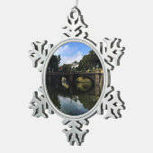 東京皇居二十橋#1 スノーフレークピューターオーナメント (右)