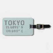 東京緯度経度 ラゲッジタグ (正面横)