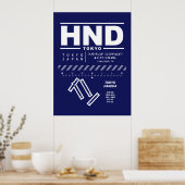 東京羽田国際的空港HND ポスター (キッチン)
