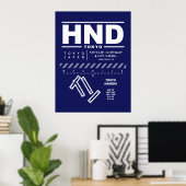 東京羽田国際空港 HND ポスター (ホームオフィス)