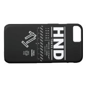 東京羽田国際空港HNDのiPhoneの場合 Case-Mate iPhoneケース (裏面(横))