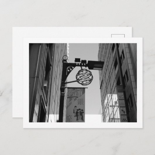 東京街灯：銀座 ポストカード (正面/裏面)