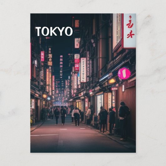 東京通りアットナイトポストカード ポストカード (正面)